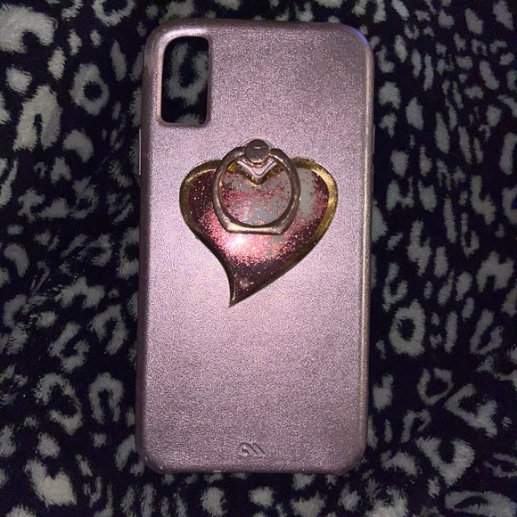 Casemate Blush Pink Leather-like IPhone X Case - Picture 1 of 3